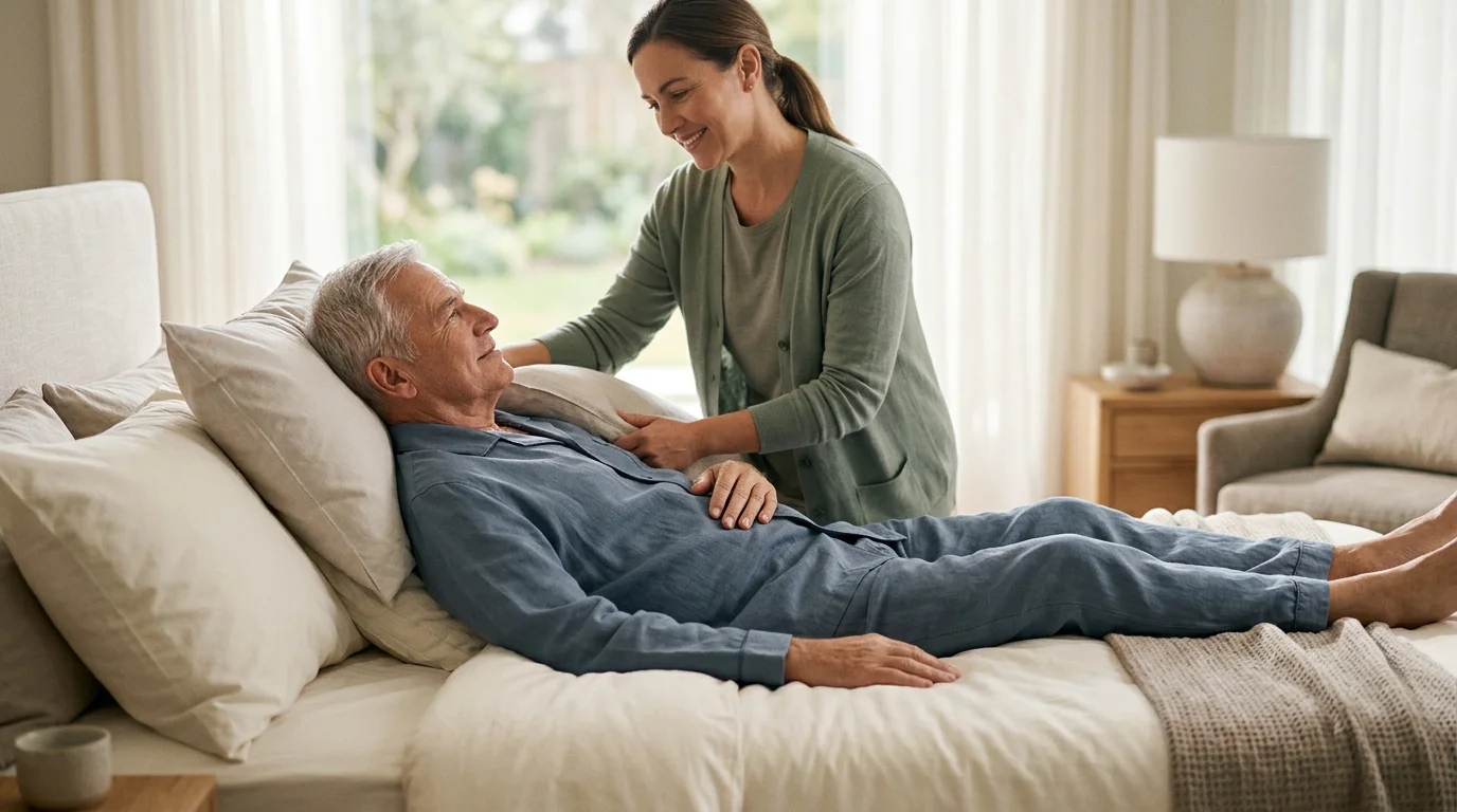 best sleeping position for COPD